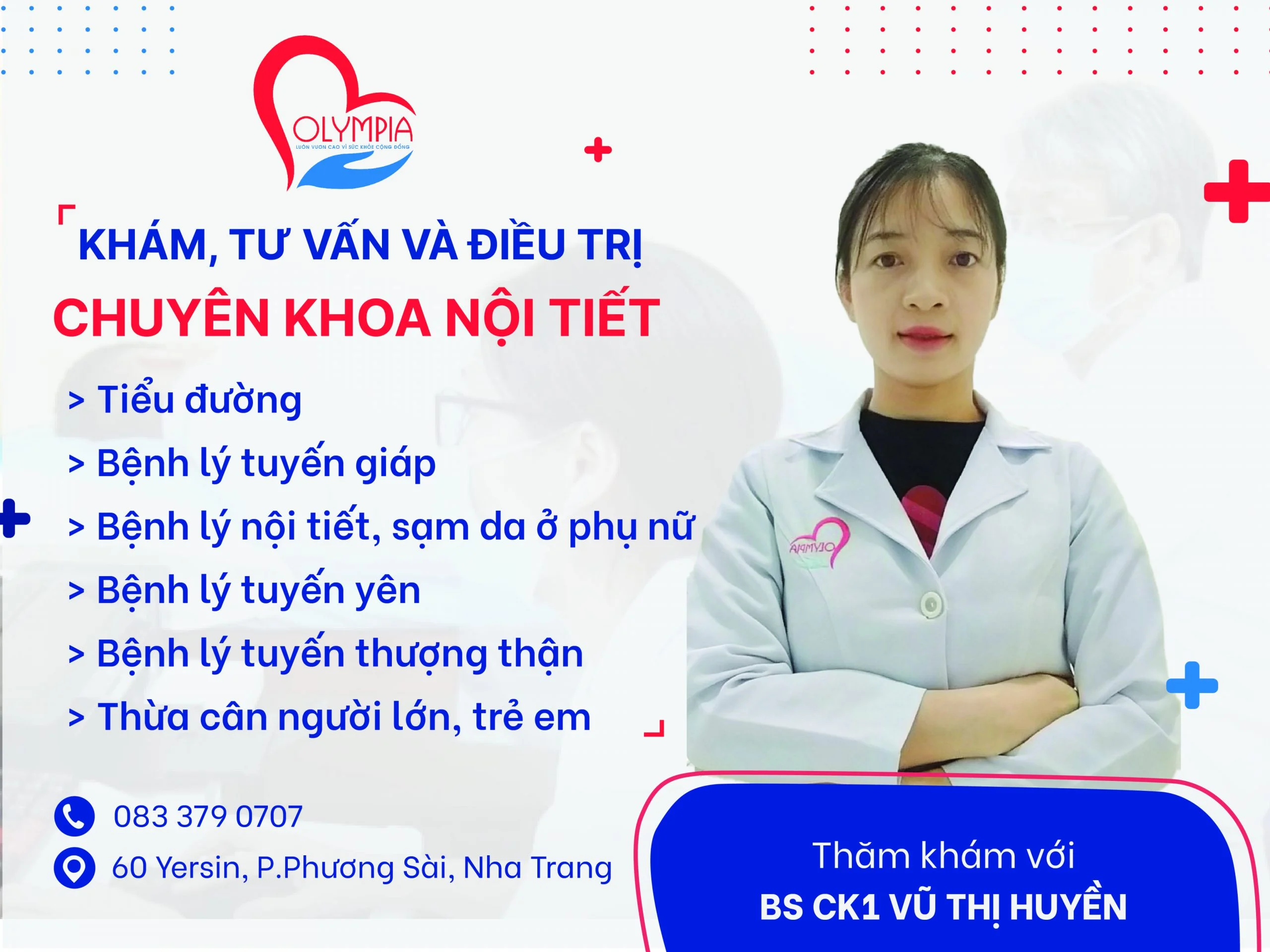 bs Vũ thị Huyền - ck nội tiết - olympia nha trang