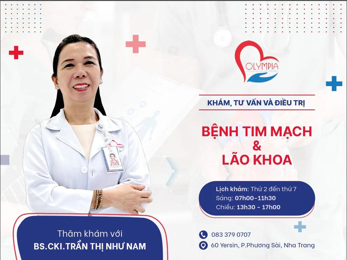 BS Trần Thị Như Nam - Khoa Tim mạch lão khoa olympia nha trang