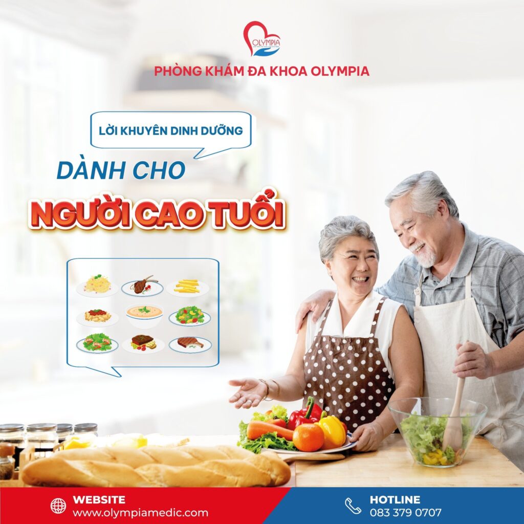 LỜI KHUYÊN DINH DƯỠNG DÀNH CHO NGƯỜI CAO TUỔI