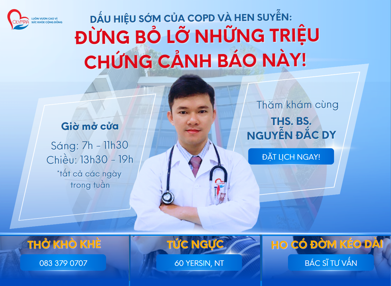 Dấu Hiệu Sớm Của COPD và Hen Suyễn - Đừng Bỏ Lỡ Những Triệu Chứng Cảnh Báo Này - phong kham da khoa olympia