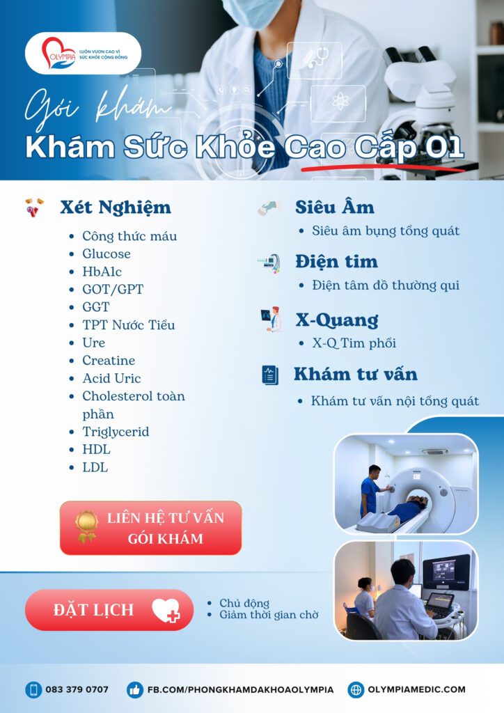 khám sức khỏe cao cấp tại phòng khám đa khoa olympia