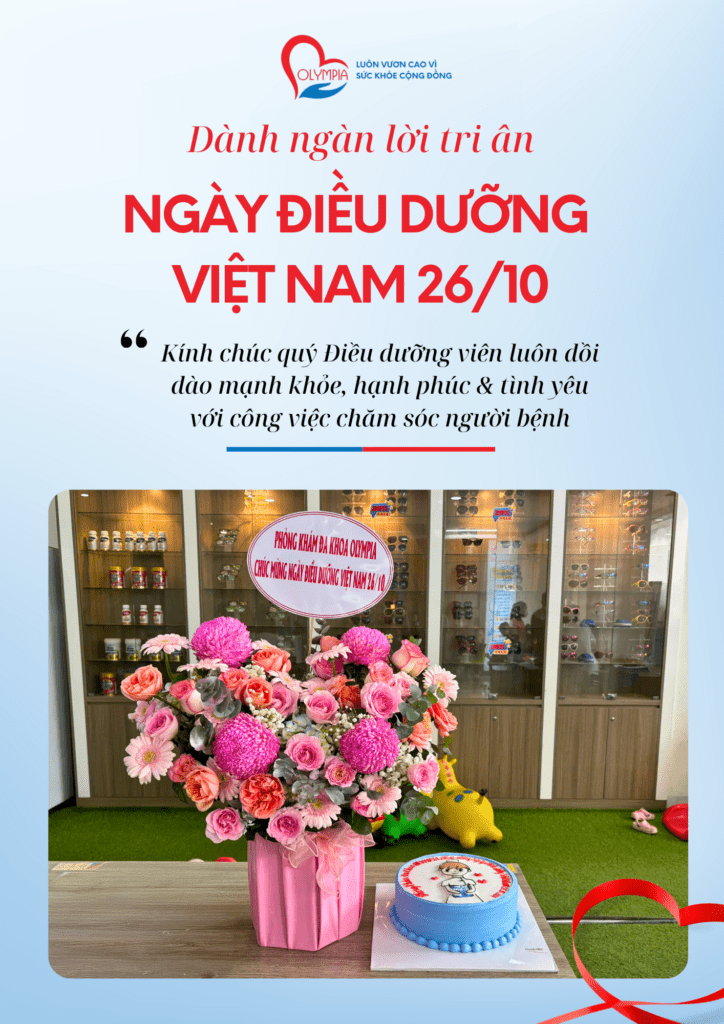 3 mừng ngày điều dưỡng việt nam 26-10 phòng khám đa khoa olympia