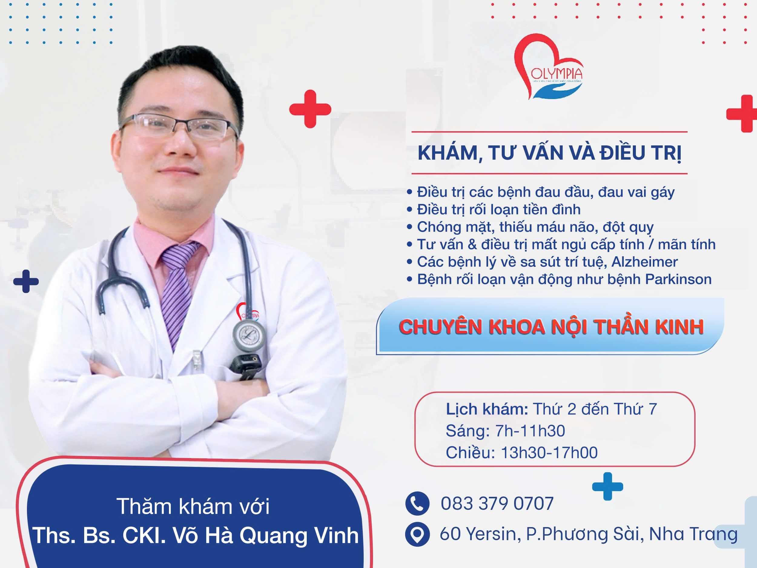 THS. BS. CKI. VÕ HÀ QUANG VINH - olympia - phòng khám đa khoa olympia nha trang - khám nội thần kinh- ảnh 2THS. BS. CKI. VÕ HÀ QUANG VINH - olympia - phòng khám đa khoa olympia nha trang - khám nội thần kinh- ảnh 2