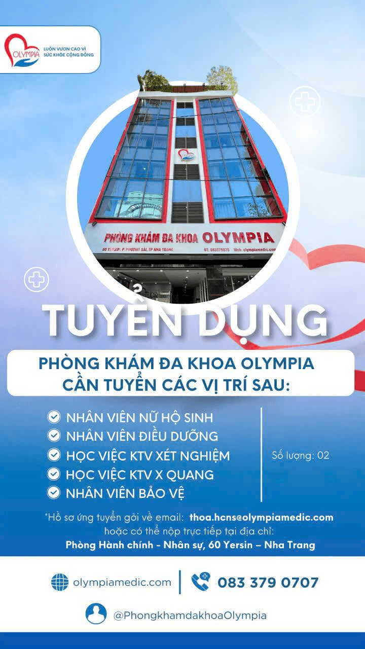 phòng khám đa khoa olympia tuyển dụng quý 4 - 2024