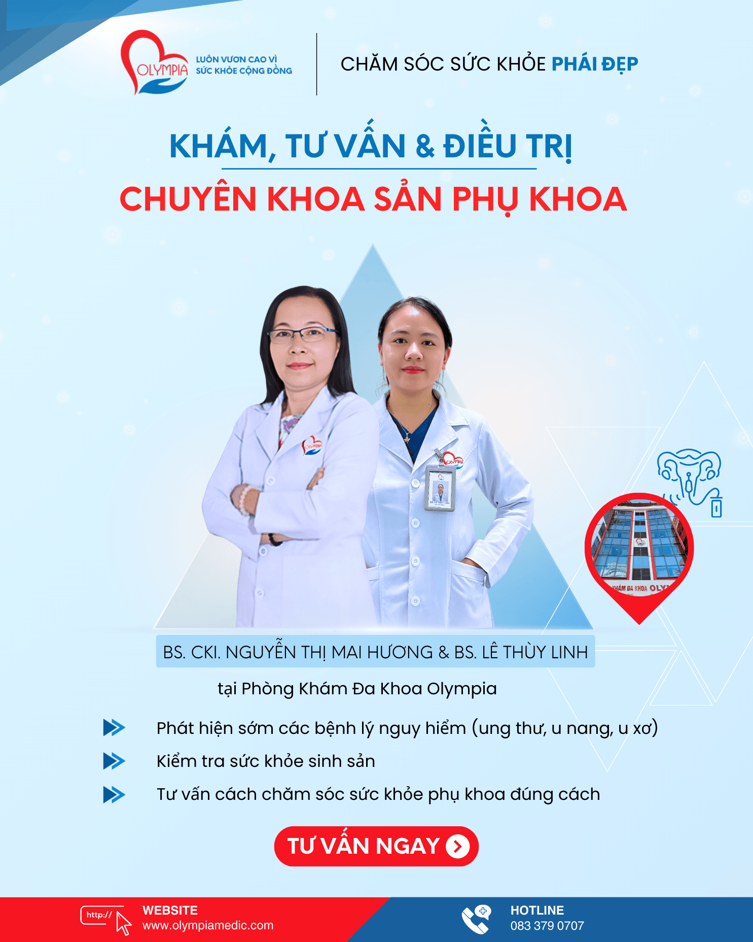 khám phụ khoa định kỳ - nhận biết sớm điều trị kịp thời - phòng khám đa khoa olympia