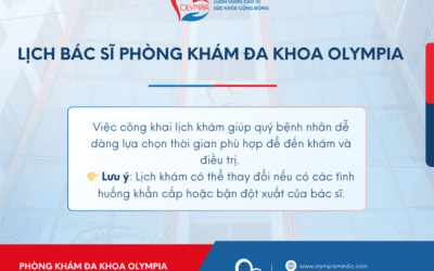 Lịch làm việc Bác Sĩ Phòng khám Đa khoa Olympia – Tuần 49 (Từ ngày 02/12 – 08/12/24)