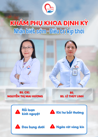 phòng khám đa khoa olympia - khám phụ khoa định kỳ - bs Linh - bs Hương