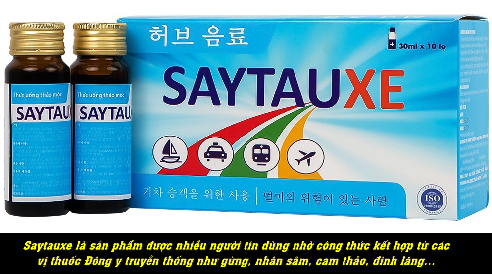 Saytauxe là sản phẩm được nhiều người tin dùng nhờ công thức kết hợp từ các vị thuốc Đông y truyền thống như gừng, nhân sâm, cam thảo, đinh lăng