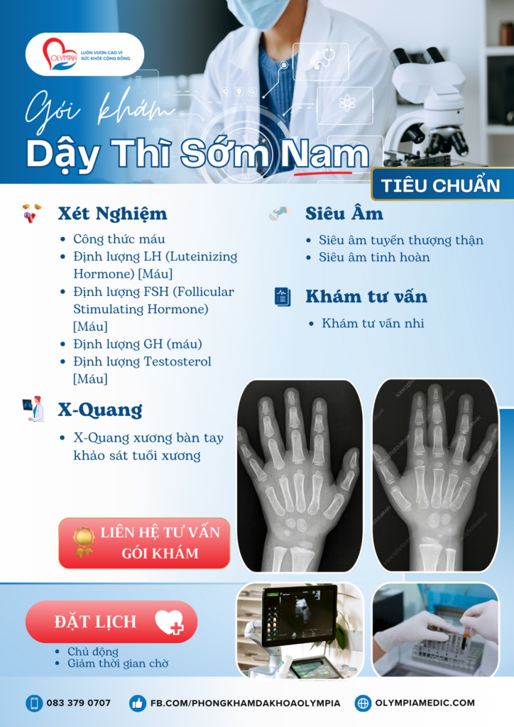 Gói khám dậy thì sớm tại phòng khám đa khoa olympia nha trang