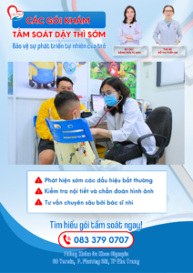 2 các gói khám tầm soát dậy thì sớm