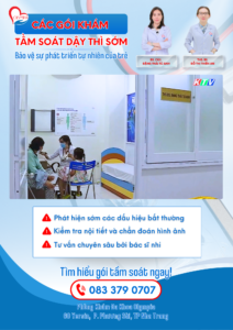 3 các gói khám tầm soát dậy thì sớm