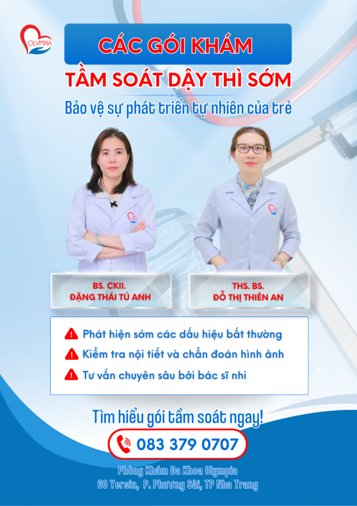 Gói tầm soát dậy thì sớm PKDK OLYMPIA