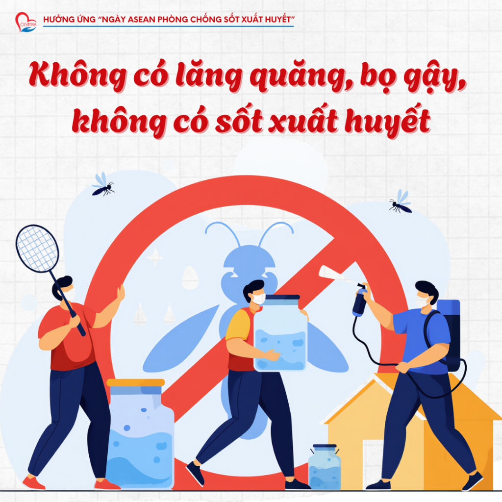 không có lăng quăng, bọ gậy, không có sốt xuất huyết
