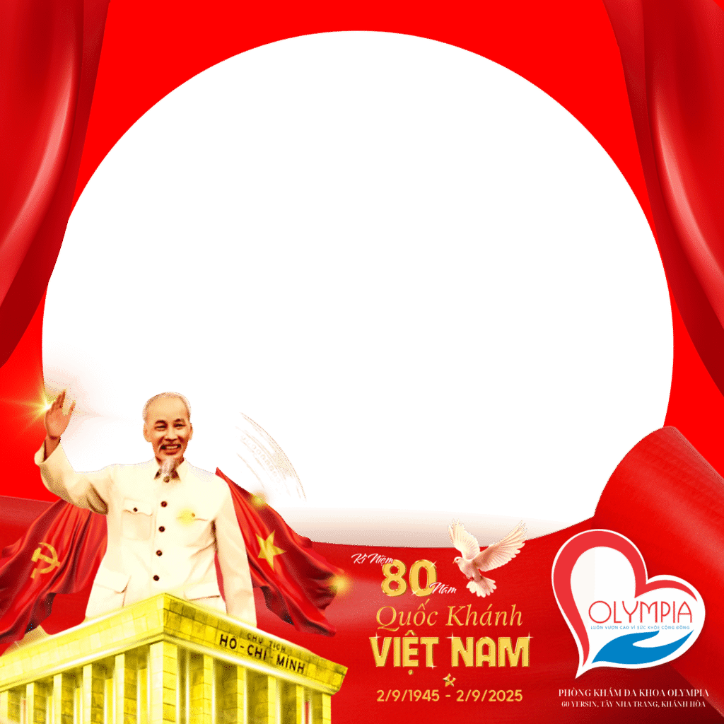 4 khung hình quốc khánh 80 năm độc lập - phòng khám đa khoa olympia