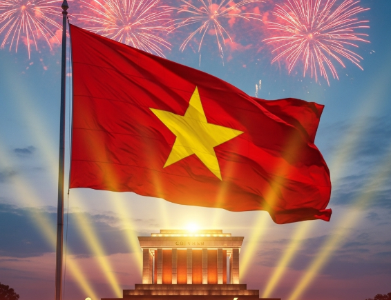 chia sẻ khung hình quốc khánh chào mừng 80 năm nước Việt Nam - phòng khám đa khoa olympia