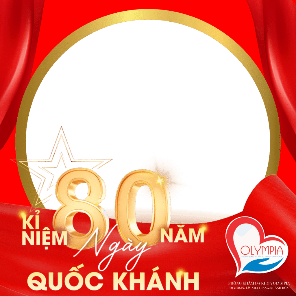 phòng khám đa khoa olympia - khung hình 80 năm quốc khánh