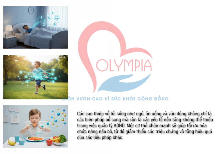 Sức khỏe thể chất là nền tảng không thể thiếu cho sức khỏe tinh thần và khả năng kiểm soát triệu chứng của ADHD