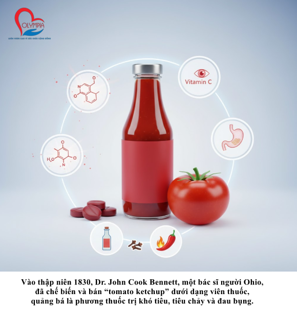 Vào thập niên 1830, Dr. John Cook Bennett, một bác sĩ người Ohio, đã chế biến và bán “tomato ketchup” dưới dạng viên thuốc, quảng bá là phương thuốc trị khó tiêu, tiêu chảy và đau bụng.