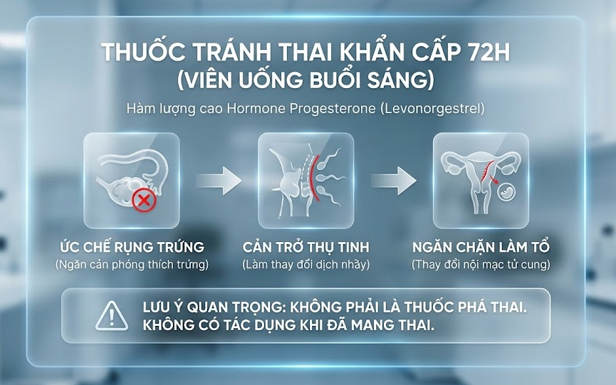 Thuốc tránh thai khẩn cấp 72h – Hướng dẫn cách dùng an toàn và hiệu quả