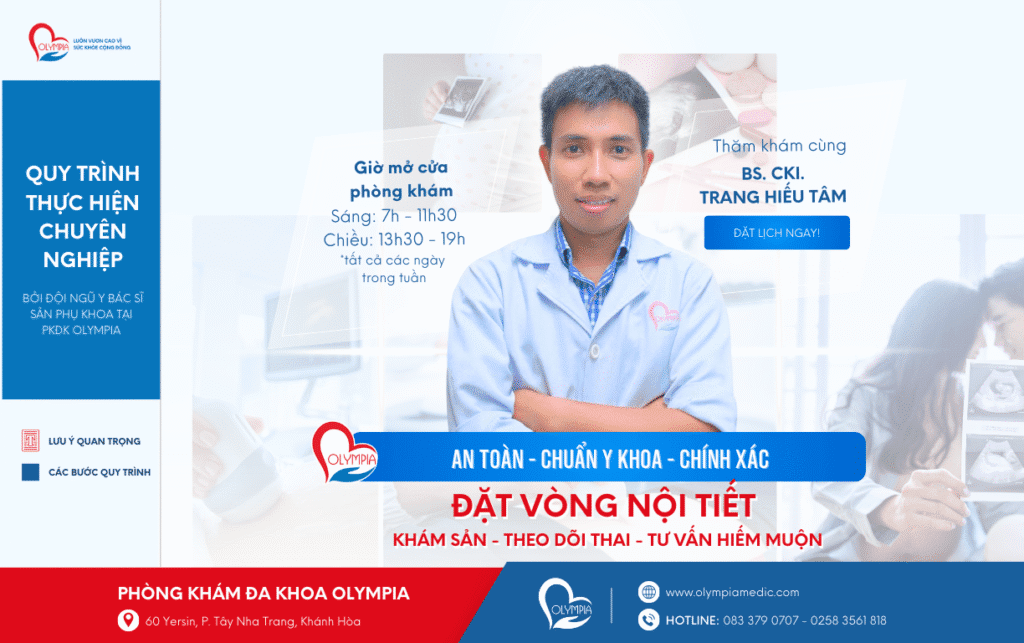 Đặt vòng nội tiết tại phòng khám đa khoa olympia