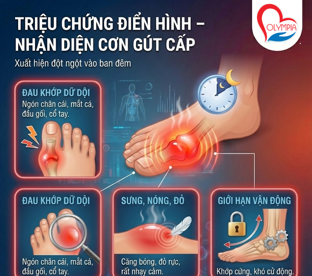 Nhận diện cơn Gút cấp