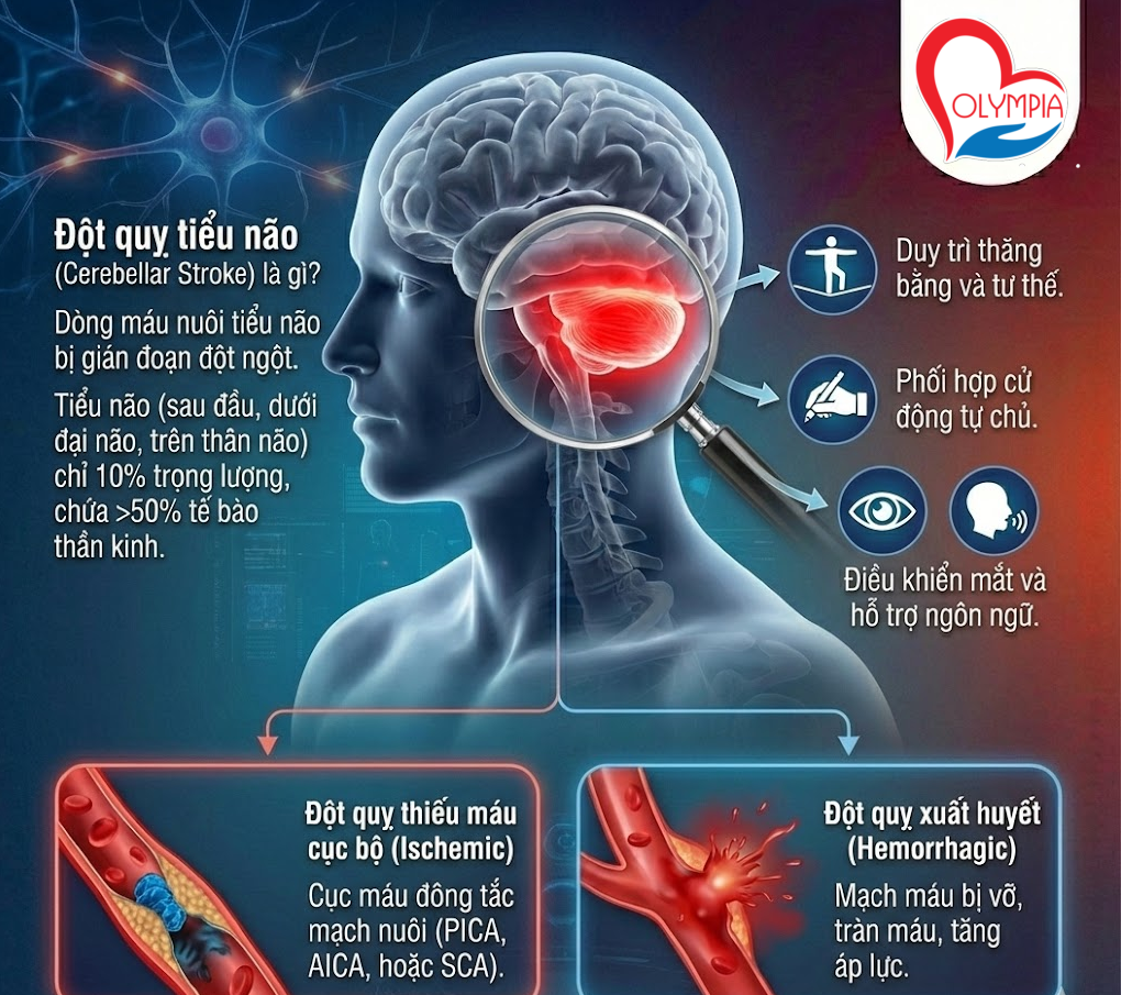 Đột quỵ tiểu não là gì?