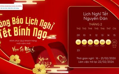 [THÔNG BÁO] LỊCH NGHỈ TẾT NGUYÊN ĐÁN 2026 – PHÒNG KHÁM ĐA KHOA OLYMPIA