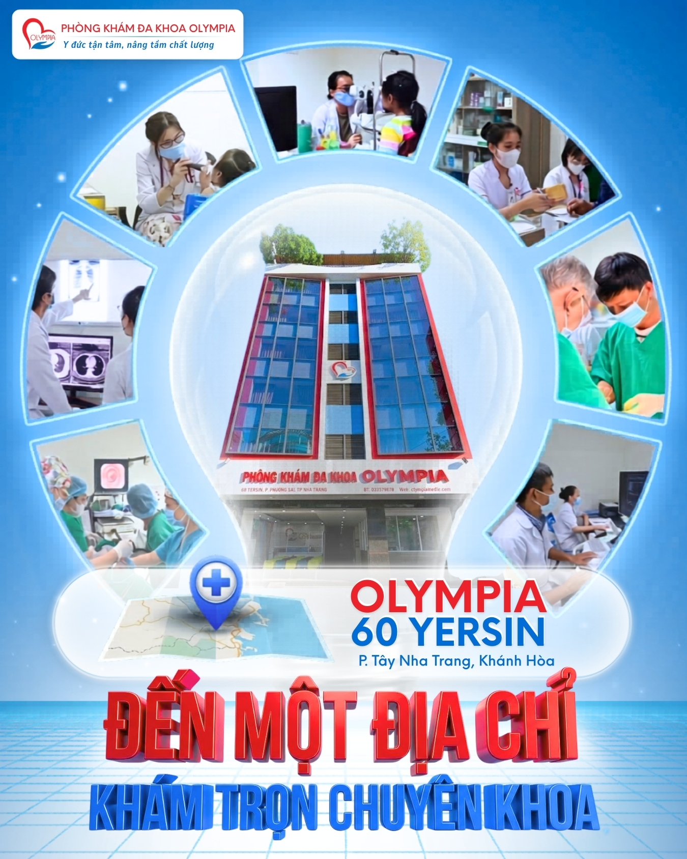 1 Olympia - đến 1 địa chỉ - khám trọn chuyên khoa