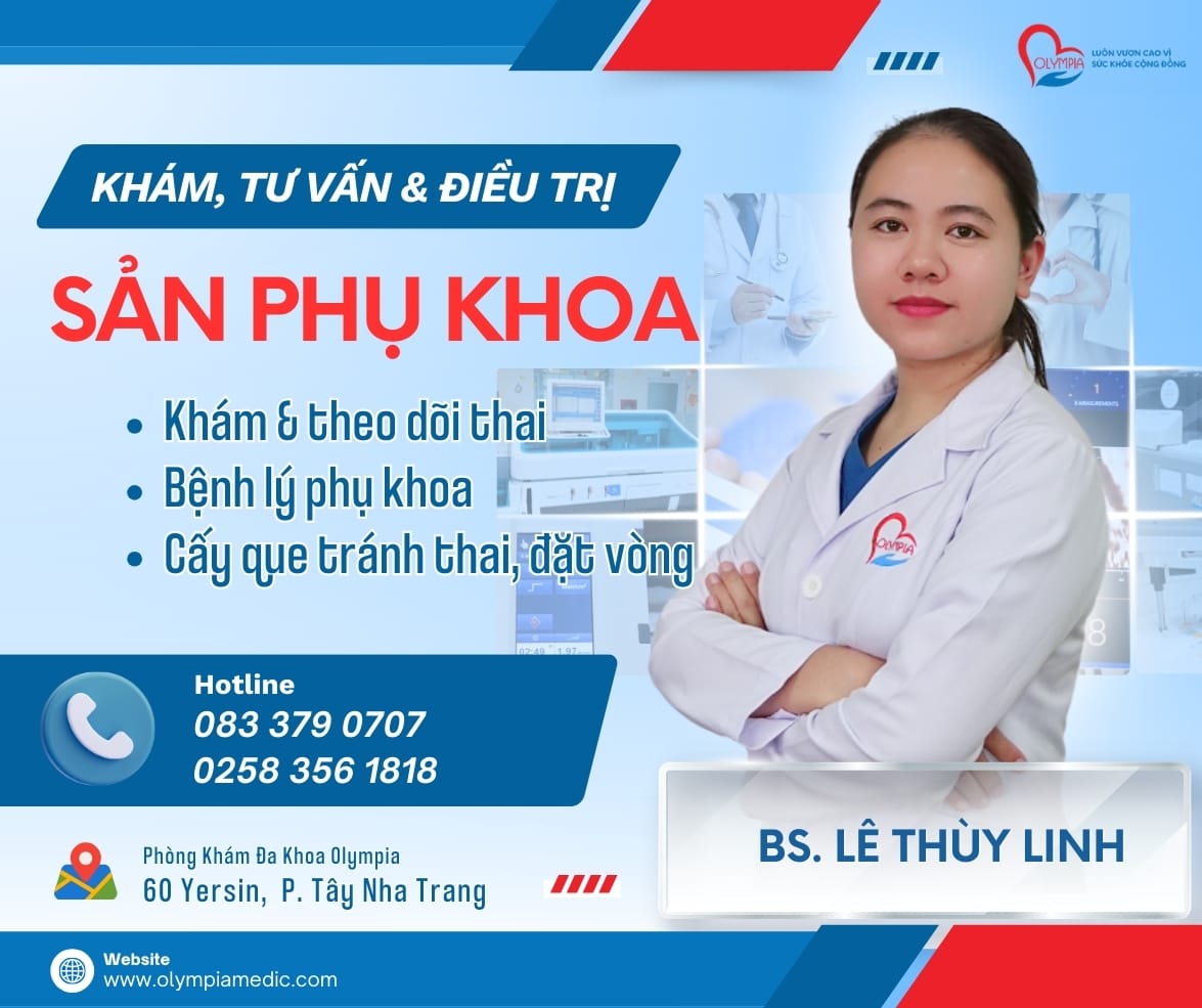 Bác sĩ Lê thùy Linh - sản phụ khoa - phòng khám đa khoa olympia - nha trang - 2026