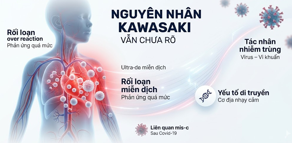 Nguyên nhân bệnh kawasaki - ở trẻ em