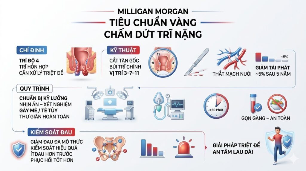 PHẪU THUẬT MILLIGAN MORGAN – TIÊU CHUẨN VÀNG ĐỂ CHẤM DỨT NỖI ĐAU THẦM KÍN - phòng khám đa khoa olympia - Chao đi mổ trĩ