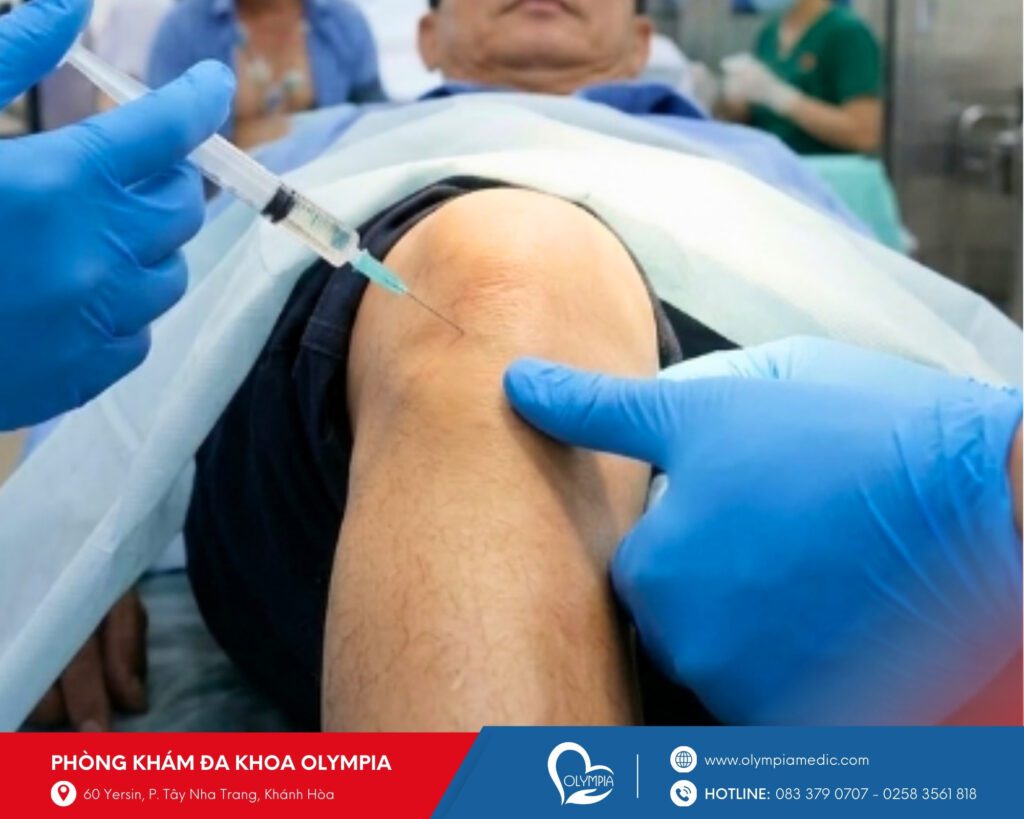 Thủ thuật tiêm khớp (01 khớp và 02 khớp) - tại phòng khám đa khoa Olympia - bác sĩ Nhật Huy - nha trang