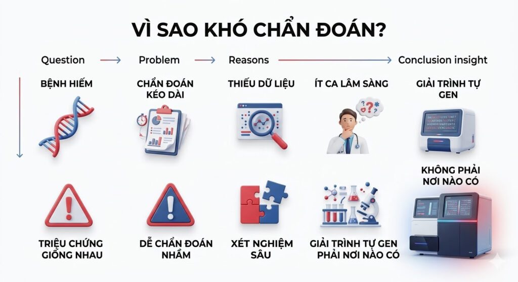 Vì sao bệnh hiếm thường khó chẩn đoán.