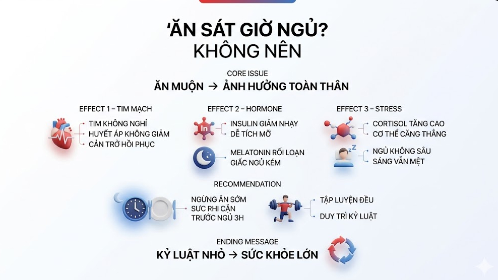 ăn sát giờ ngủ - không nên - olympia