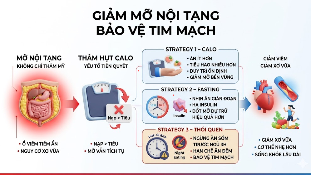 giảm mỡ nội tạng - bảo vệ tim mạch - olympia