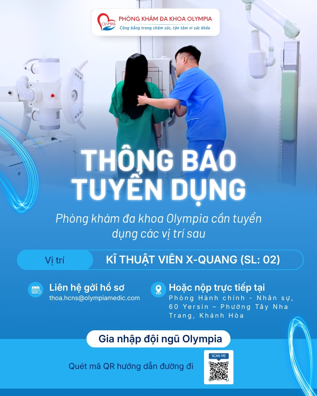 thông báo tuyển dụng - kĩ thuật viên x-quang - olympia