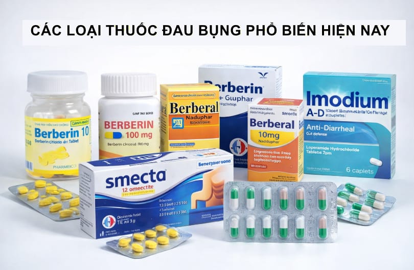 Các loại thuốc đau bụng phổ biến