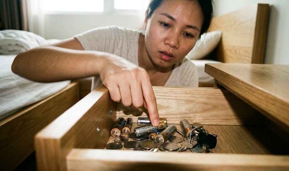 Hiểm Họa Từ Thói Quen Cất Giữ Pin Tiểu Trong Ngăn Kéo Gia Đình