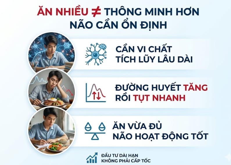 ăn nhiều không có nghĩa là thông minh hơn