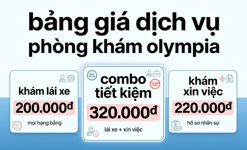 bảng giá dịch vụ olympia