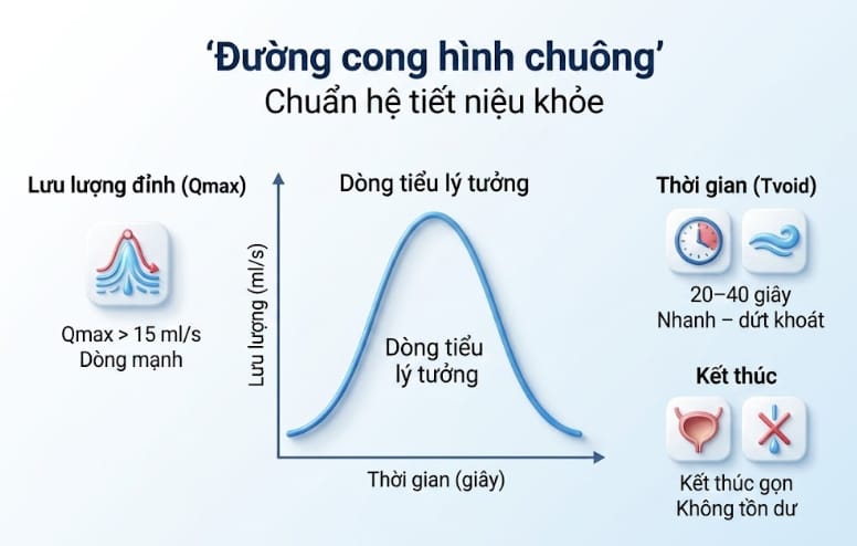 đường cong hình chuông - chuẩn hệ tiết niệu khỏe