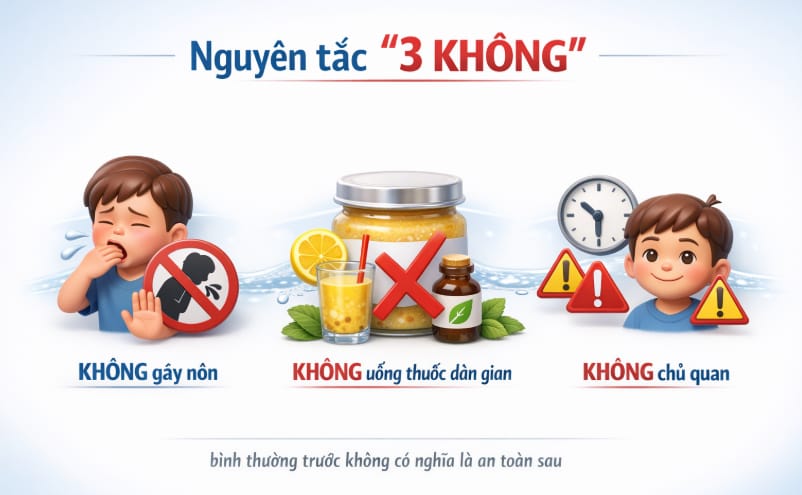 nguyên tắc ba không khi cấp cứu trẻ ngộ độc thuốc chuột