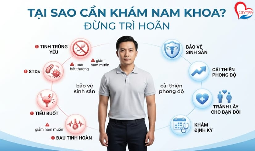 tại sao cần khám nam khoa - đừng trì hoãn