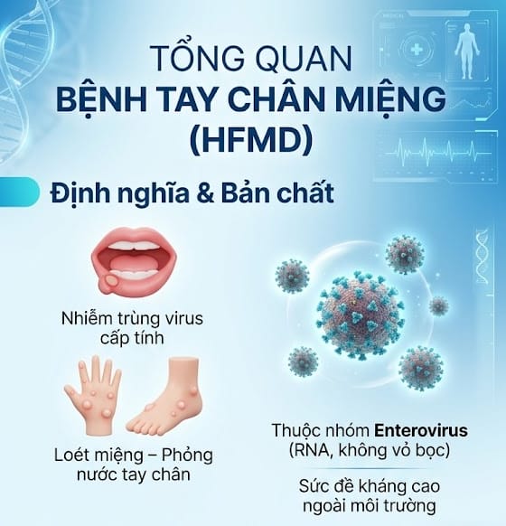 tổng quan bệnh tay chân miệng hfmd
