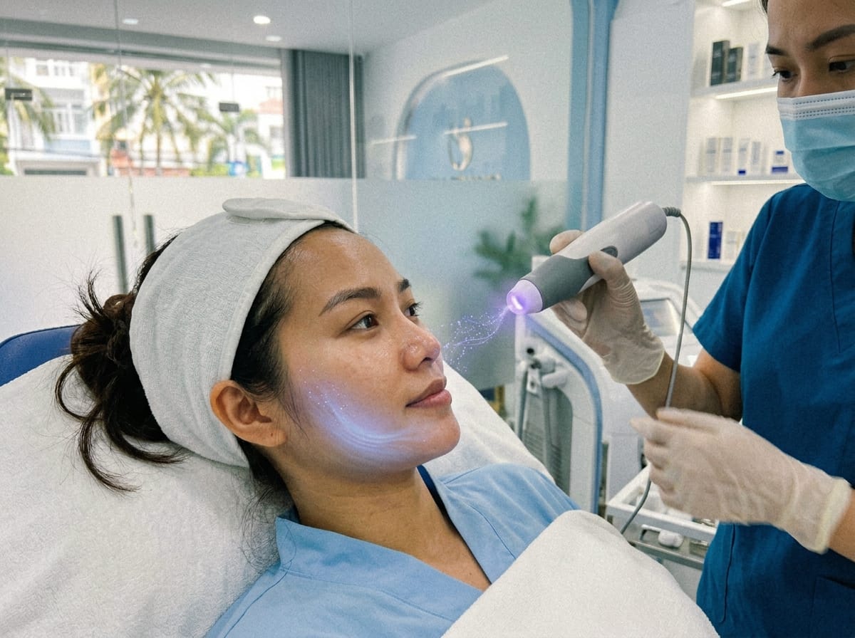 Cốc Mồi RONS – Cách Plasma Lạnh Ra Lệnh Cho Làn Da Tự Chữa Lành -Young_woman_facial_treatment_clinic_202605051537