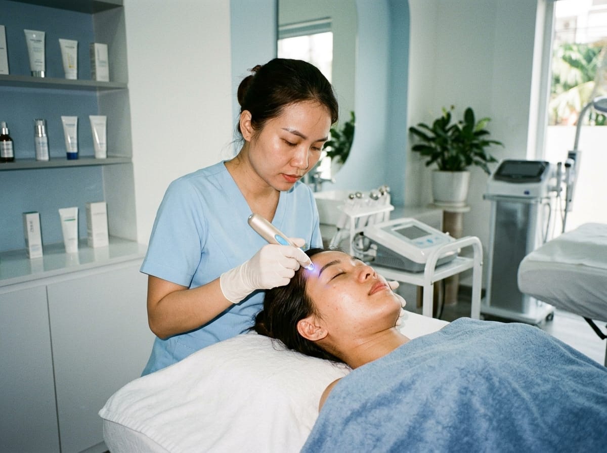 Công Nghệ Tái Sinh Làn Da Bằng Plasma Lạnh (PSR) Woman_receiving_facial_treatment_202605051508