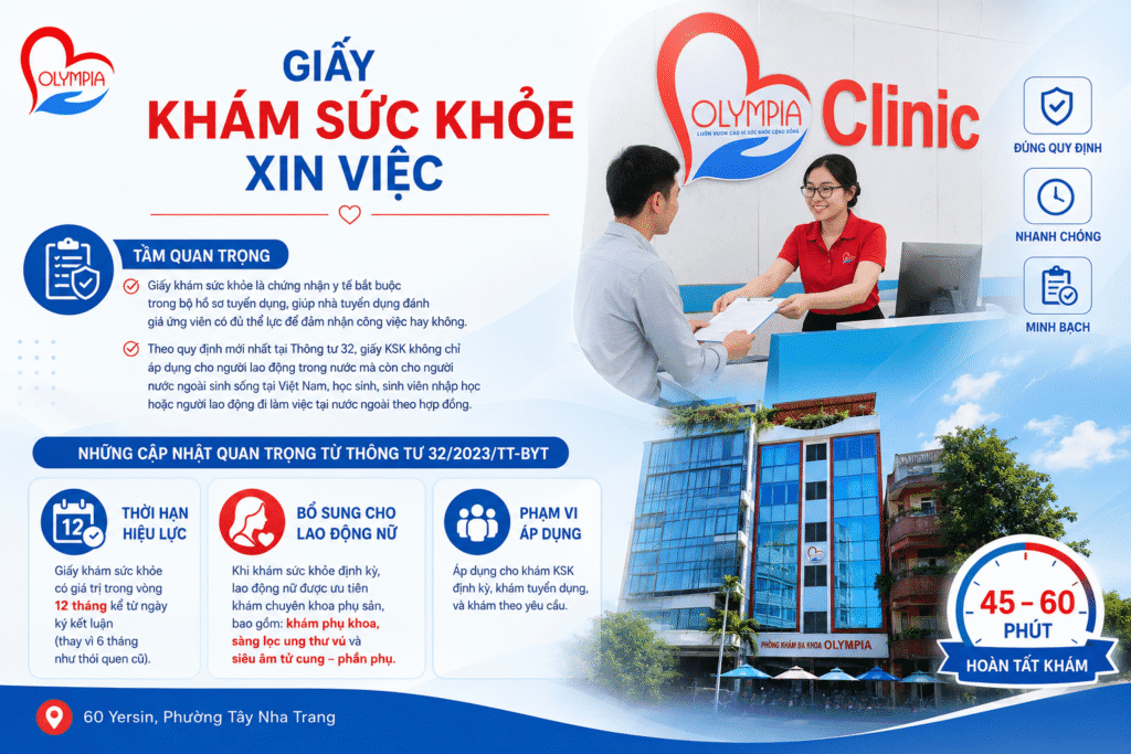 Giấy khám sức khỏe xin việc