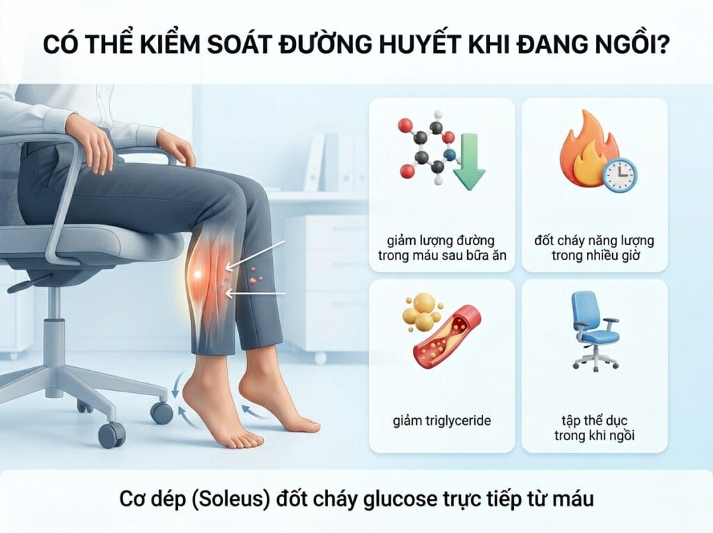 cơ dép soleus đốt glucose trực tiếp từ máu