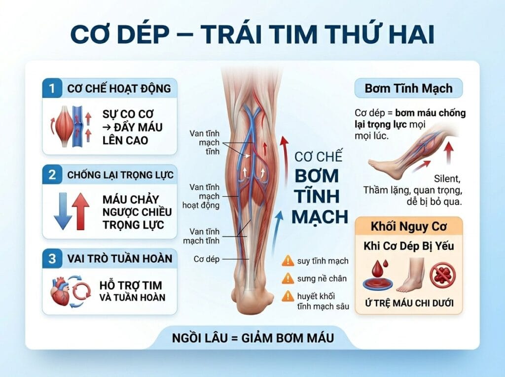 cơ dép - trái tim thứ 2