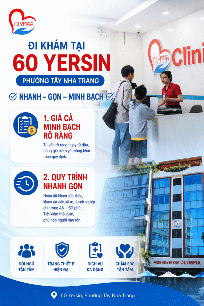 đi khám tại 60 yersin - phường tây nha trang - nhanh gọn minh bạch